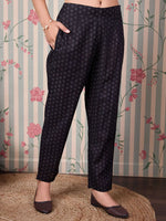 Thumbnail for Ode by House of Pataudi Abstract Printed Regular Pure Cotton Kurta with Trousers & Dupatta - Distacart