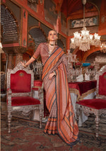 Thumbnail for Monjolika Fashion Silk Weaving Zari Light Mauve Traditional Saree