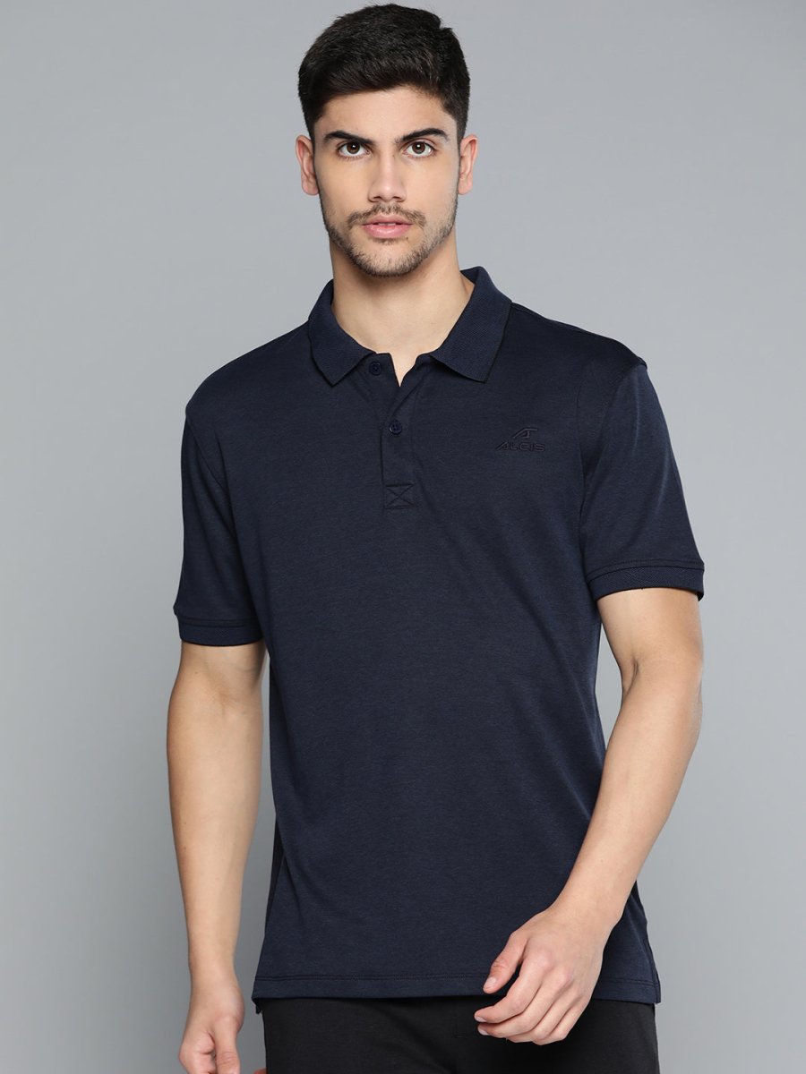 Alcis Men Polo Collar Anti Static Slim Fit Sports T-shirt - Distacart