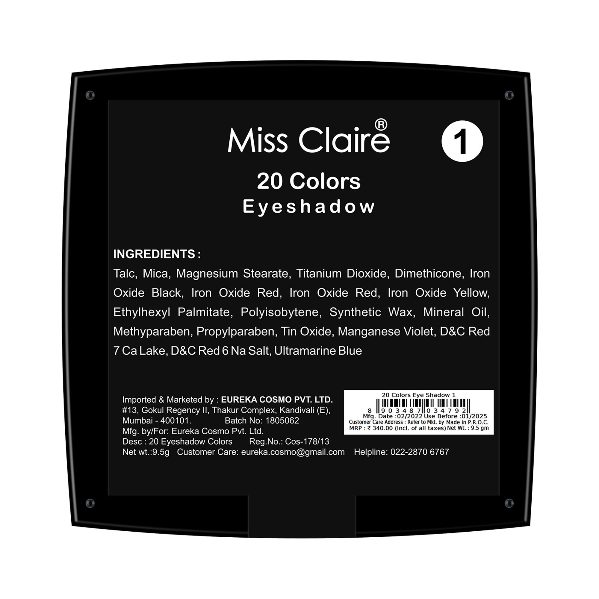 Miss Claire 20 Color Eye Shadow - 1