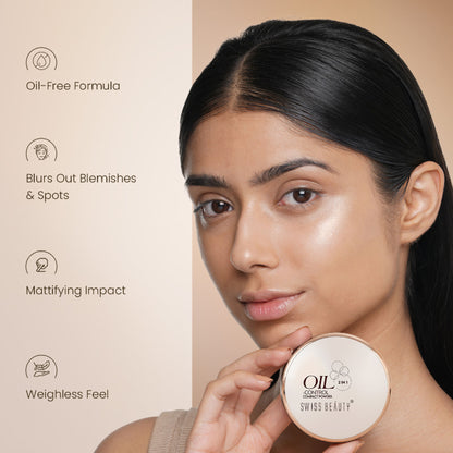 Swiss Beauty Oil Control Compact Powder - 04 Skin Beige - Distacart