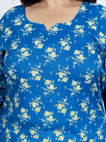 Thumbnail for Swasti Women Floral Printed Regular Sequinned Pure Cotton Kurta with Trousers & With Dupatta