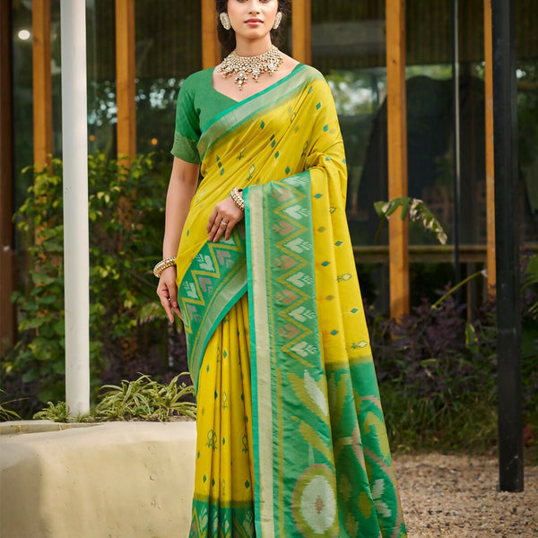 Astita Mustard Soft Silk Saree