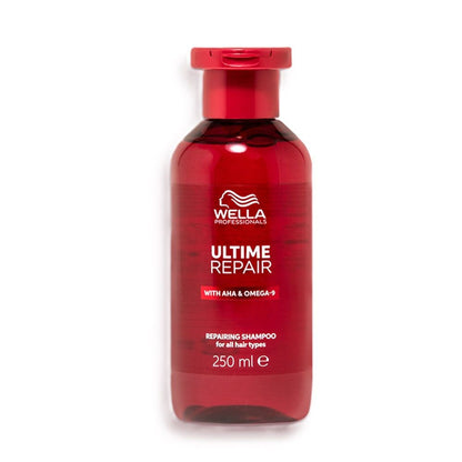 Wella Professionals Ultime Repair Shampoo, Night & Day Hair Serum Combo - Distacart