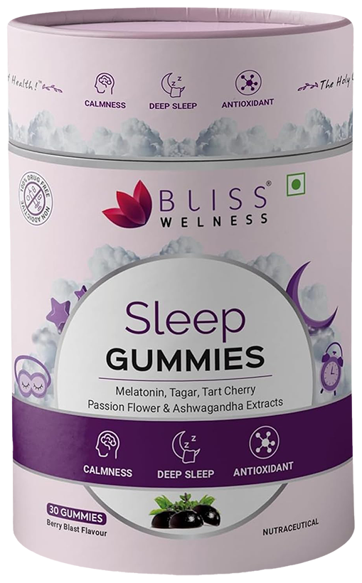 bliss welness sleep gummies berry blast