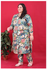 Thumbnail for Monjolika Fashion Multicolor Rayon Floral Print Classic Co-Ord Set