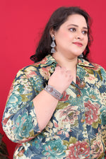 Thumbnail for Monjolika Fashion Multicolor Rayon Floral Print Classic Co-Ord Set