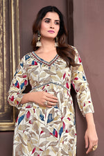 Thumbnail for Monjolika Fashion Red Rayon Printed Festival Wear Afghani Suit