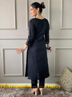 Thumbnail for The52 Viscose Fabric work Straight cut Kurta, Pant and Dupatta Set
