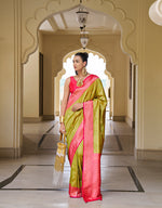 Thumbnail for Monjolika Fashion Banarasi Silk Weaving Pear Trendy Saree