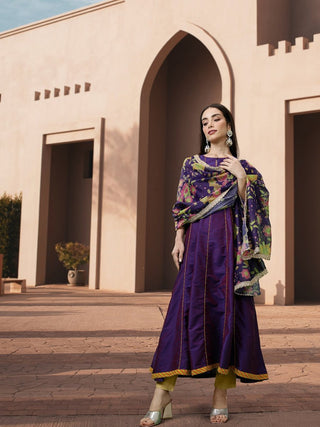 All About You Women Keyhole Neck A-Line Kurta & Dupatta - Distacart