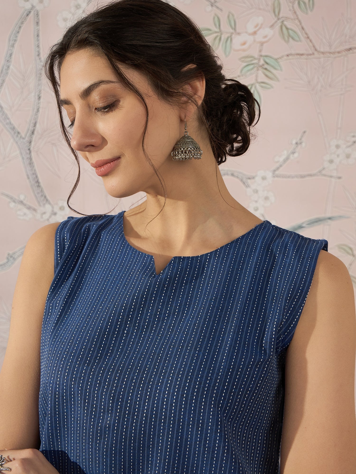 InWeave Blue Kantha W/S Top - Distacart