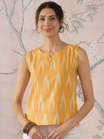Thumbnail for InWeave Yellow Ikkat W/S Top