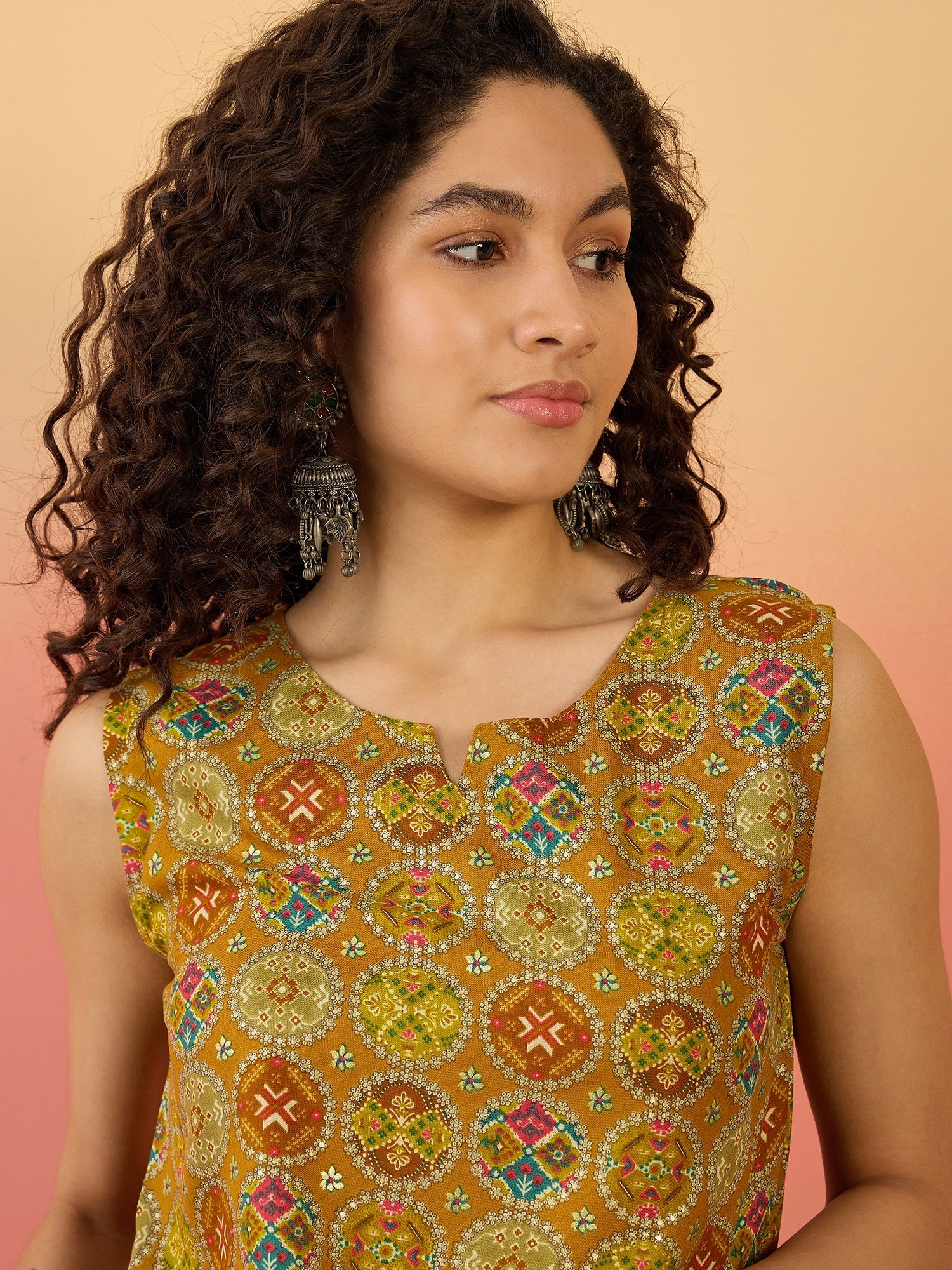 InWeave Ochre Round Multi Foil W/S Top - Distacart