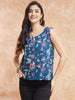 InWeave Blue Pink Kalamkari Top - Distacart