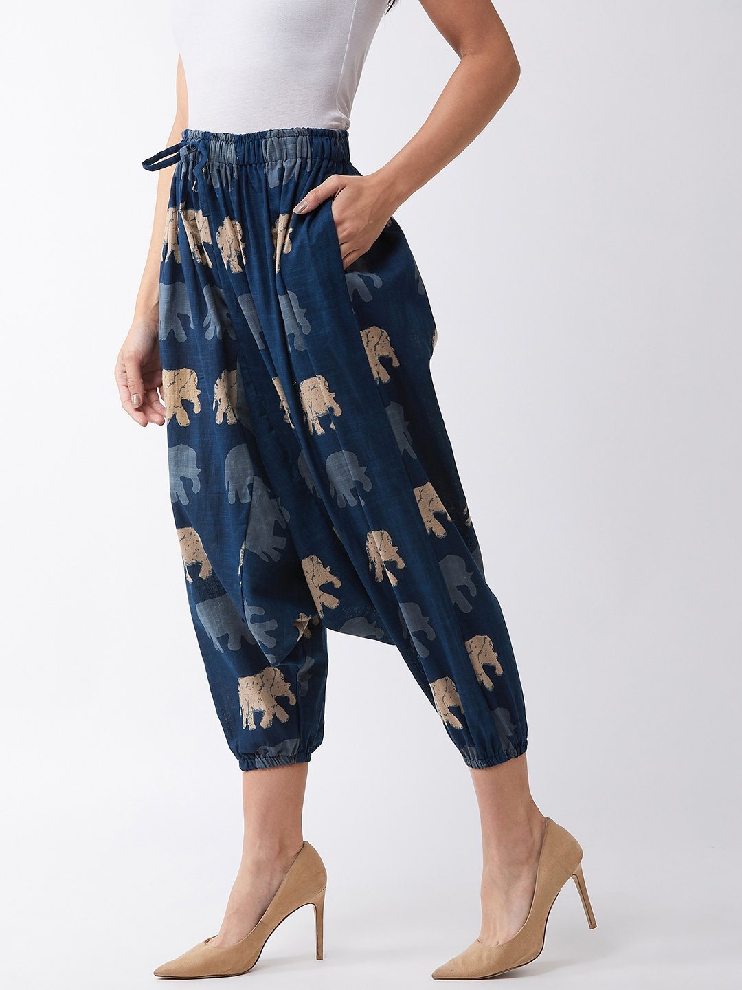 InWeave Elephant Print Harem Pants