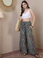 Thumbnail for InWeave Green Big Jaal Palazzo