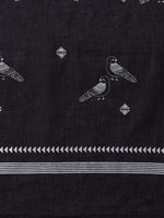 Thumbnail for InWeave Black Bird Print Cotton Dupattas