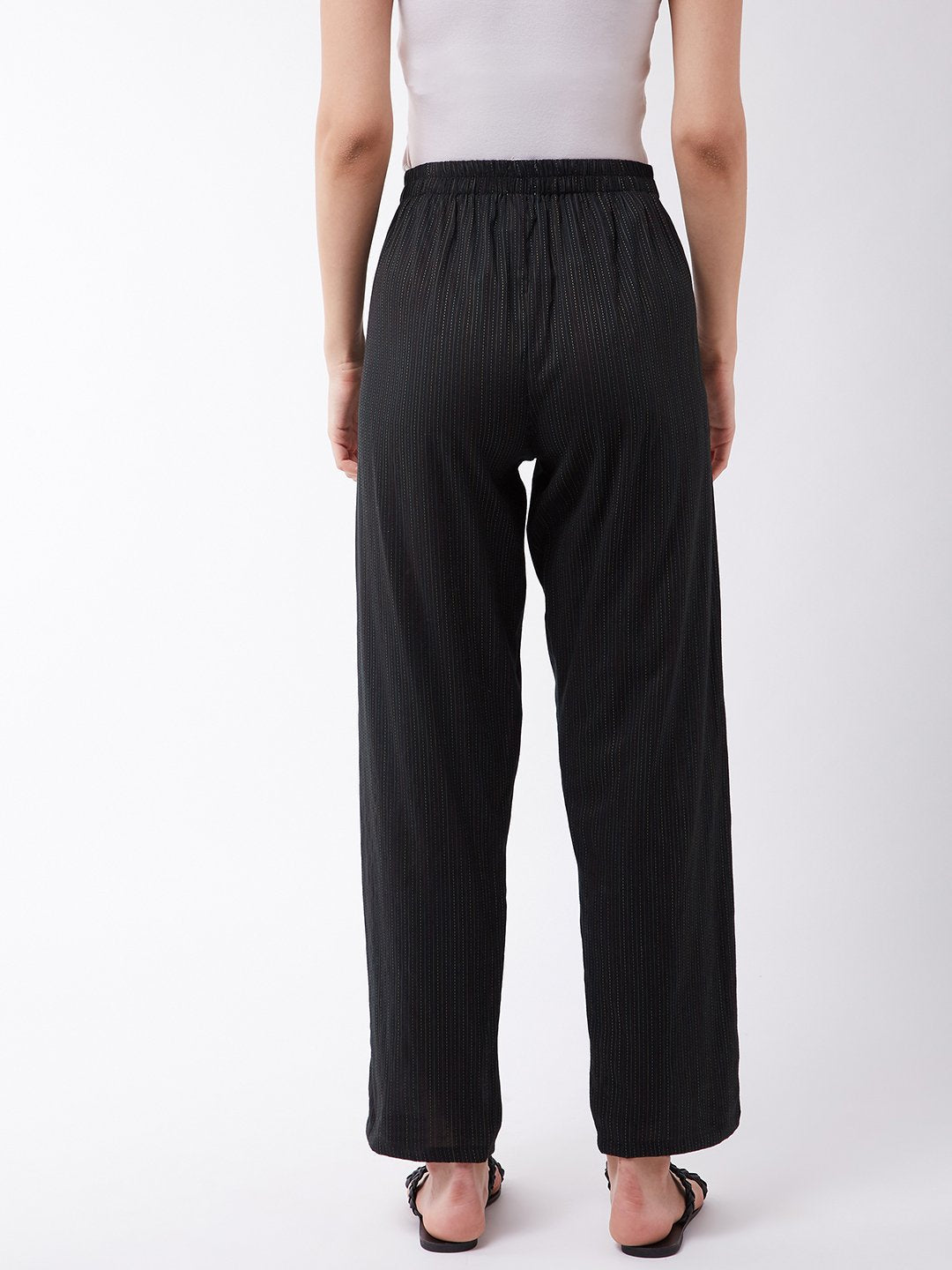 InWeave Black Kantha Pant