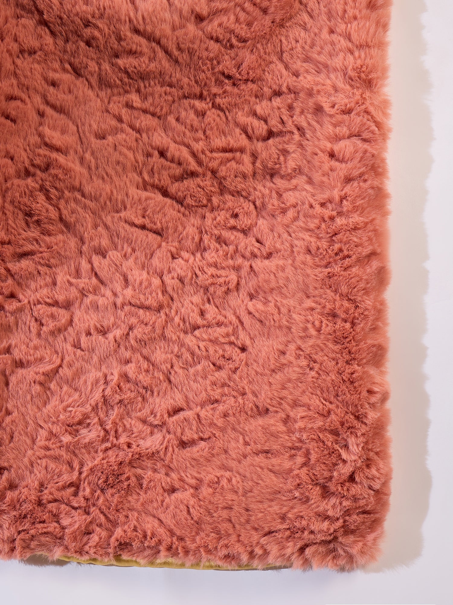 InWeave Coral Rabbit Faux Fur Cape - Distacart