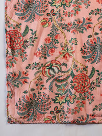 Thumbnail for InWeave Peach Printed Velvet Shawl