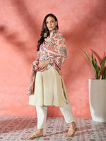 Thumbnail for InWeave Peach Printed Velvet Shawl