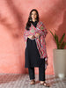 InWeave Red Printed Velvet Shawl - Distacart
