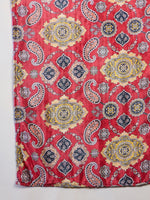 Thumbnail for InWeave Red Printed Velvet Shawl