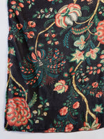 Thumbnail for InWeave Black Printed Velvet Shawl