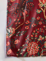 Thumbnail for InWeave Maroon Printed Velvet Shawl