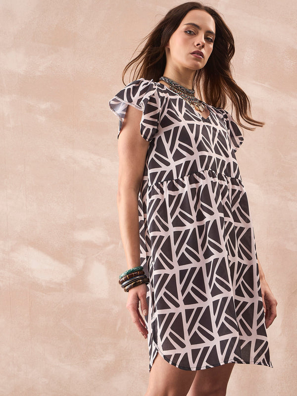 InWeave Black Ivory Short Dress - Distacart