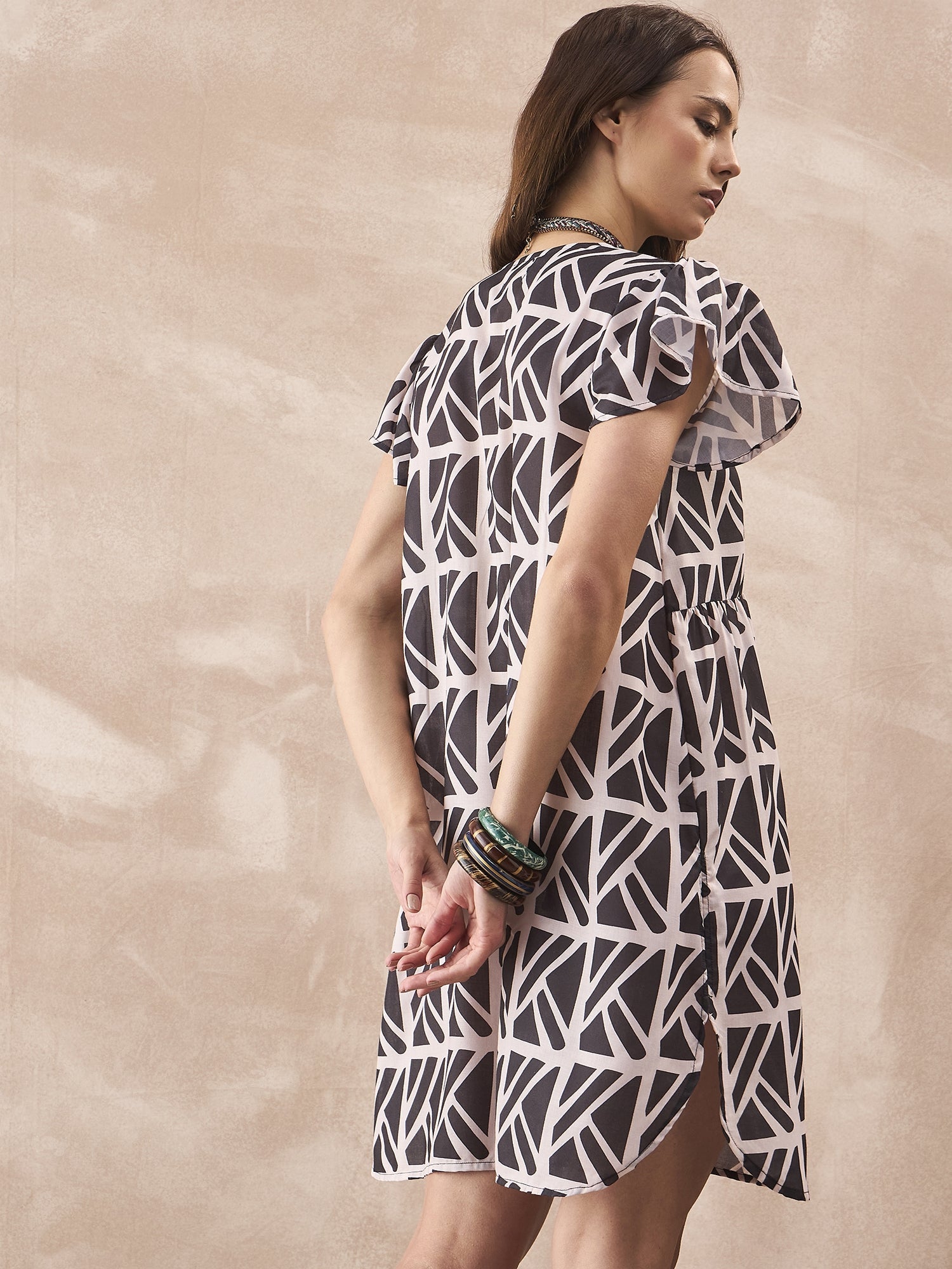 InWeave Black Ivory Short Dress - Distacart