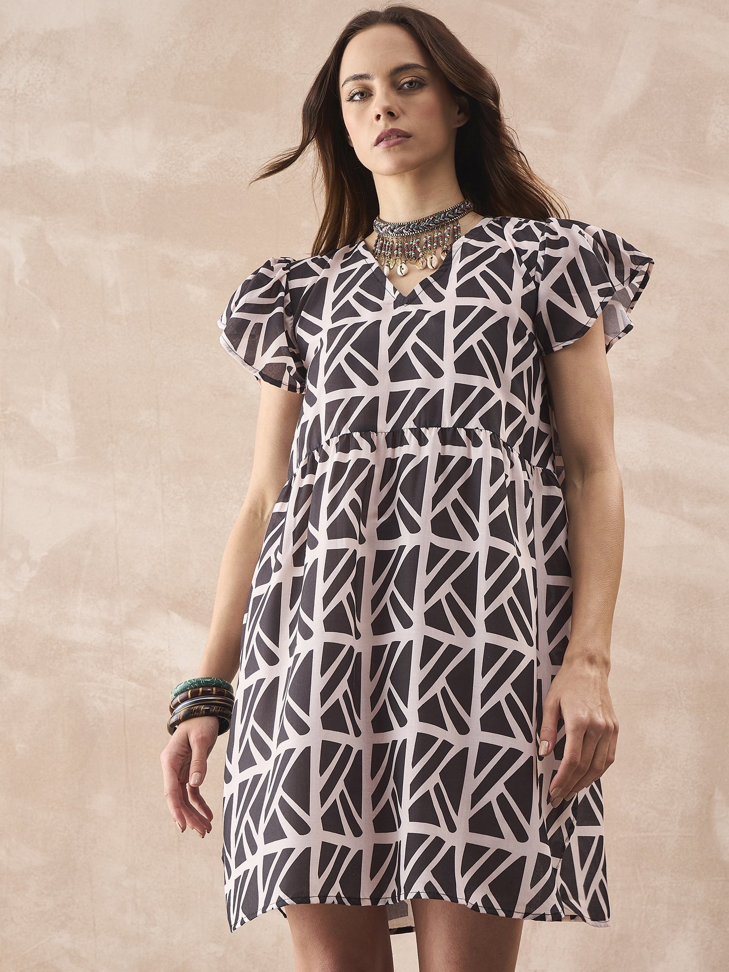 InWeave Black Ivory Short Dress - Distacart