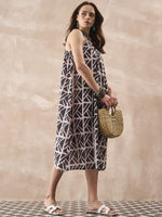 Thumbnail for InWeave Black Ivory Strappy Dress - Distacart