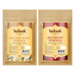 Thumbnail for Vedask Organic Multani Mitti And Beetroot Powder Combo Pack
