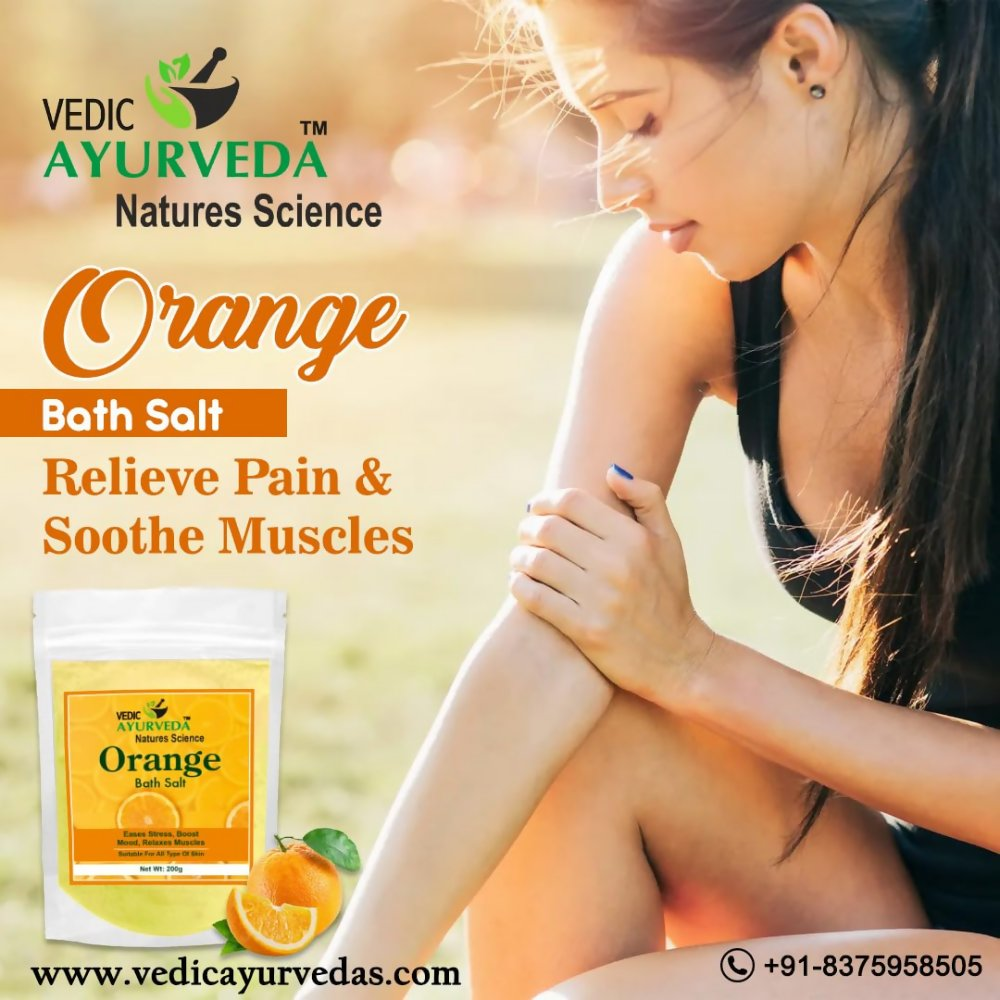 VedicAyurveda Orange Bath Salt - Dista
