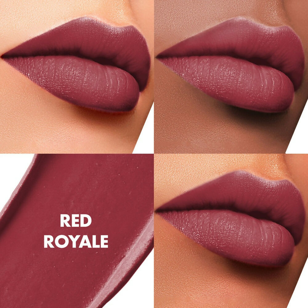 Lakme Cushion Matte Lipstick - Red Royale - Distacart