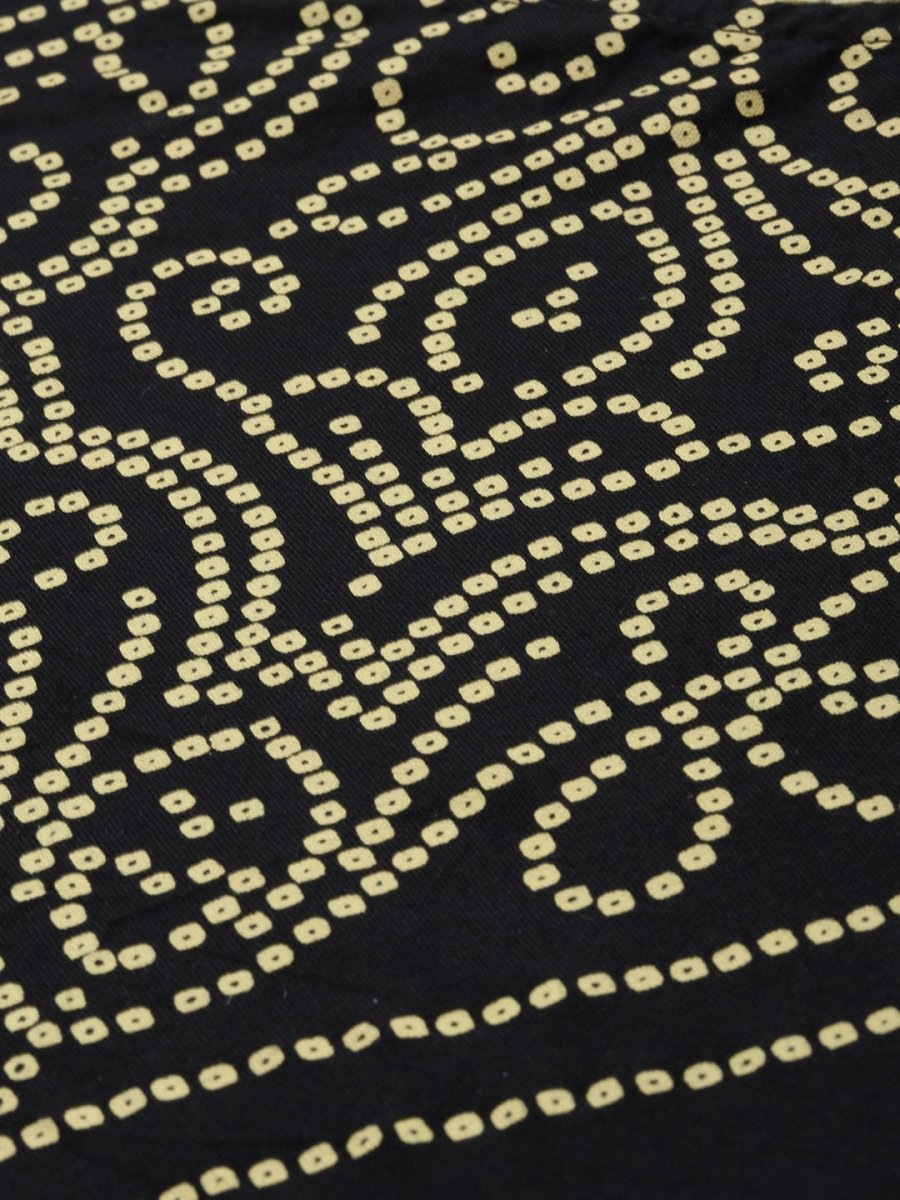 All About You Women Black Bandhani Printed Kurta with Trousers - Distacart