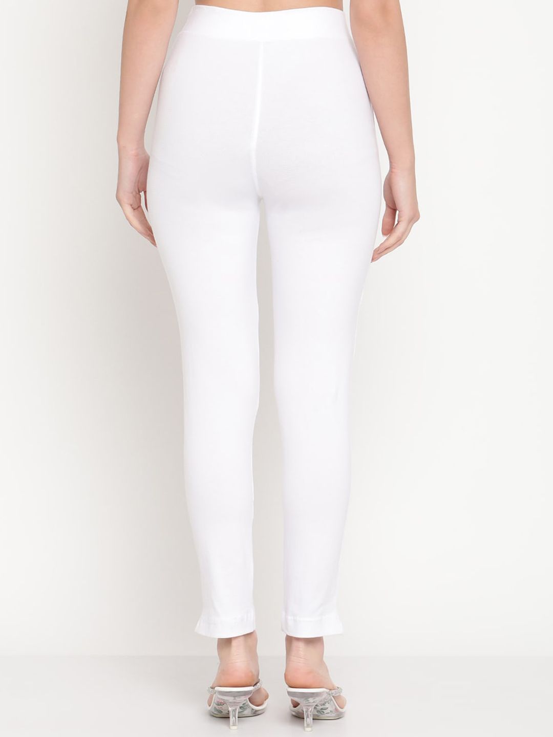 TAG 7 Women Set of 2 Red & White Ankle Length Leggings - Distacart