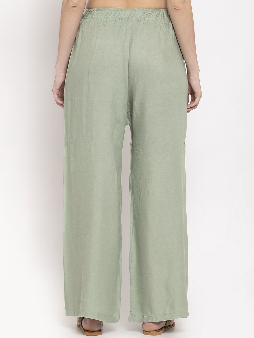 TAG 7 Women Pack Of 2 Solid Straight Palazzos