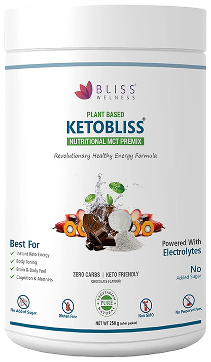 bliss welness ketobliss nutritional mct premix unflavored