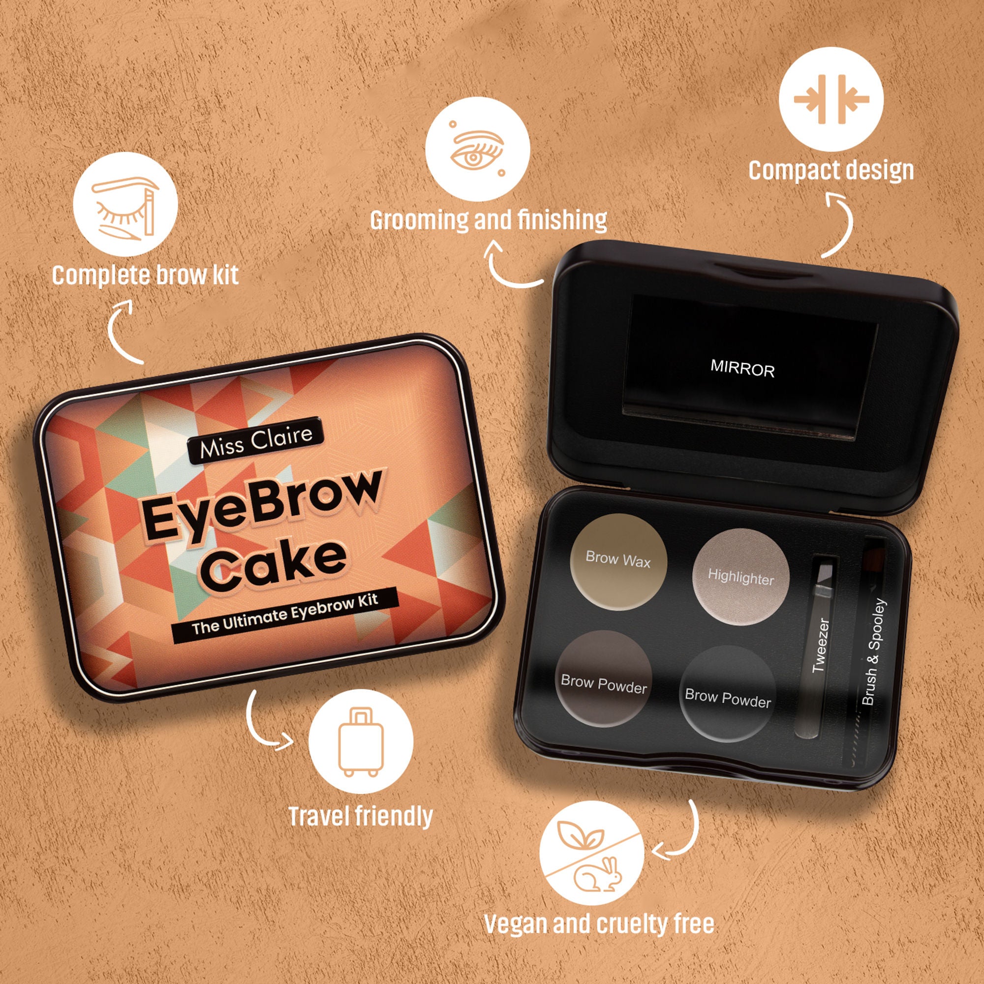 Miss Claire Eyebrow Cake Tin - 02