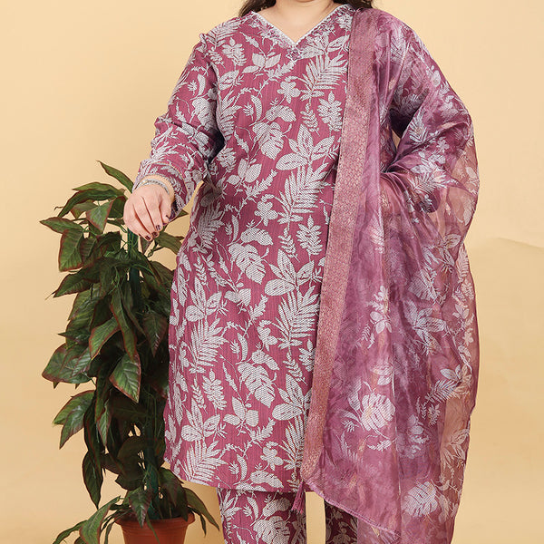 Monjolika Fashion Pink Premium Lichi Viscose Hand Work Classic Salwar Suit - Distacart