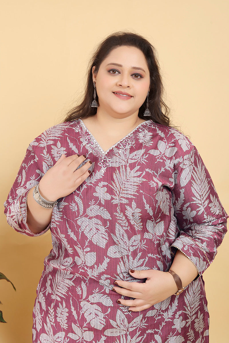 Monjolika Fashion Pink Premium Lichi Viscose Hand Work Classic Salwar Suit