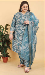 Thumbnail for Monjolika Fashion Grey Premium Lichi Viscose Hand Work Classic Salwar Suit
