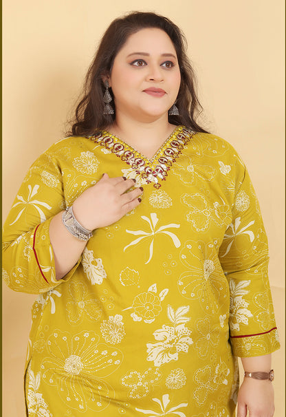 Monjolika Fashion Mustard Premium Rayon Hand Work Classic Salwar Suit - Distacart