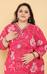 Thumbnail for Monjolika Fashion Pink Premium Rayon Hand Work Classic Salwar Suit