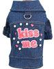Image 1 of Default Title for the product KUTKUT Cute Small Dog Cat Denim Jacket