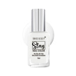 Thumbnail for Swiss Beauty Slay Nail Color Ultra Shine Formulation - 23 Flat White - Distacart