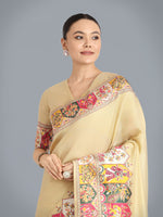 Thumbnail for Monjolika Fashion Pashmina Silk Beige Gold Zari Woven Saree? - Distacart